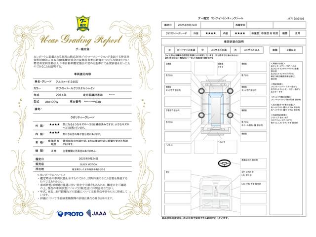 車両状態評価書