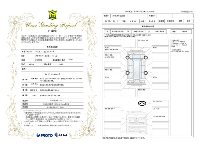 車両状態評価書