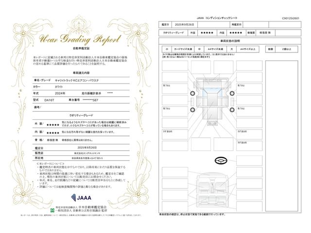 車両状態評価書