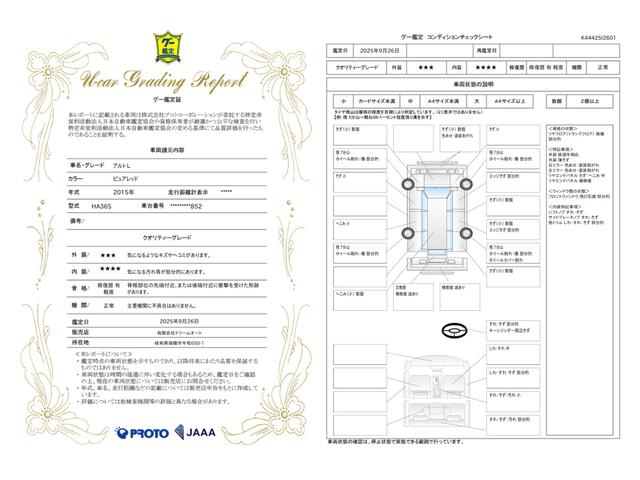 車両状態評価書