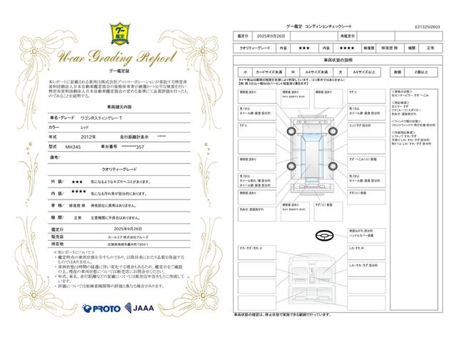 車両状態評価書