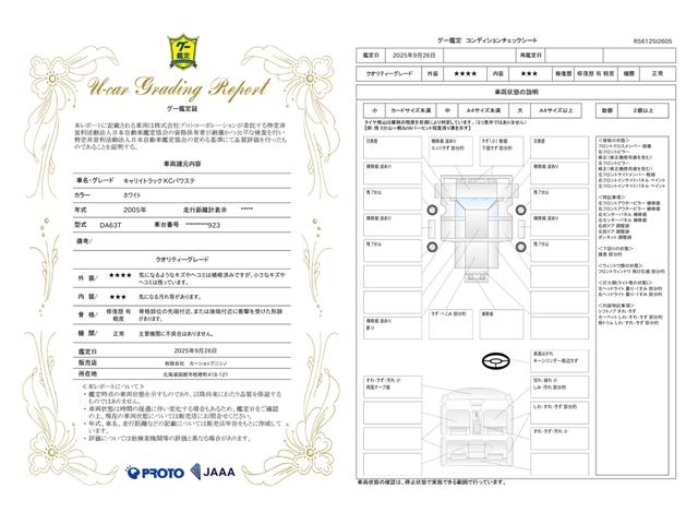 車両状態評価書