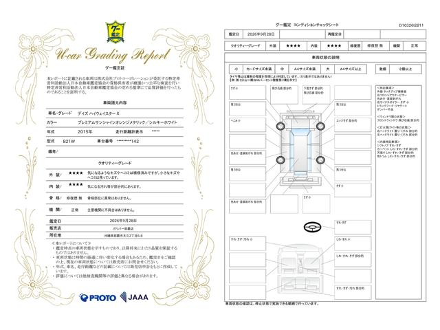 車両状態評価書
