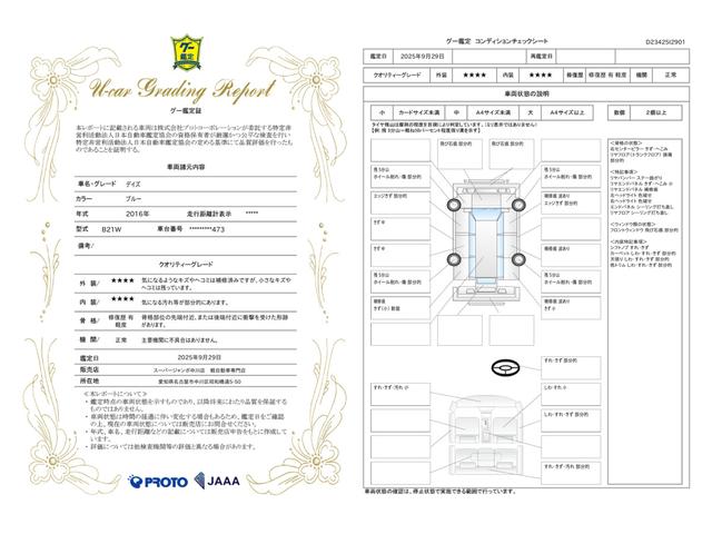 車両状態評価書