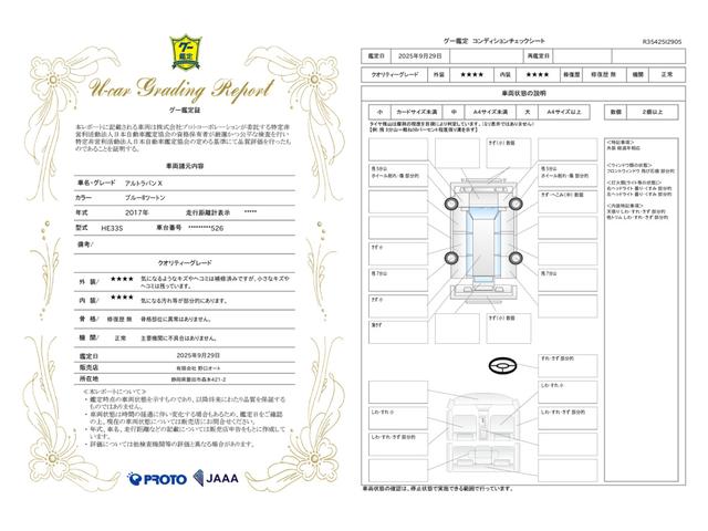 車両状態評価書