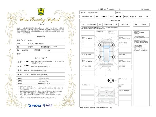 車両状態評価書