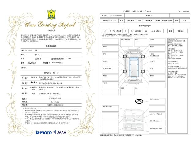 車両状態評価書