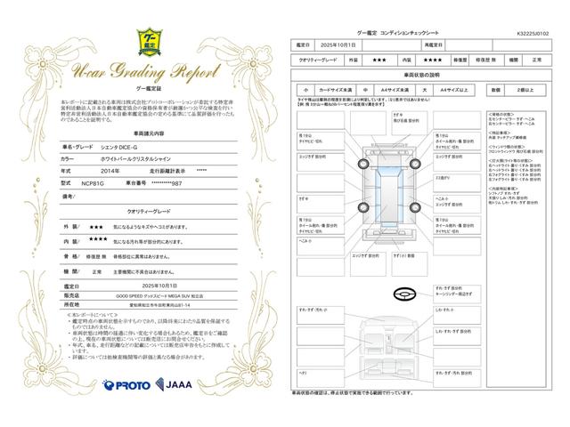 車両状態評価書