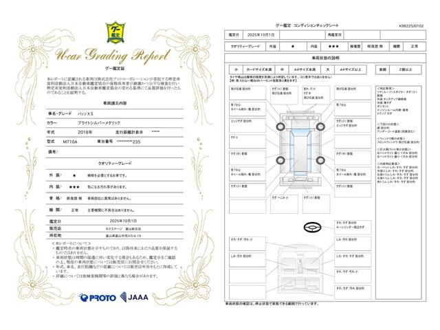 車両状態評価書