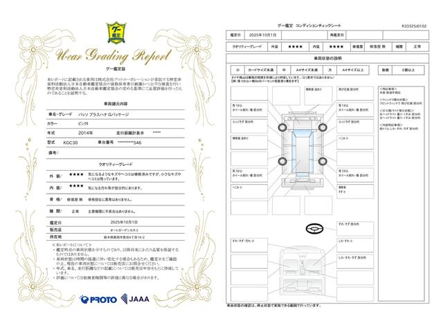 車両状態評価書