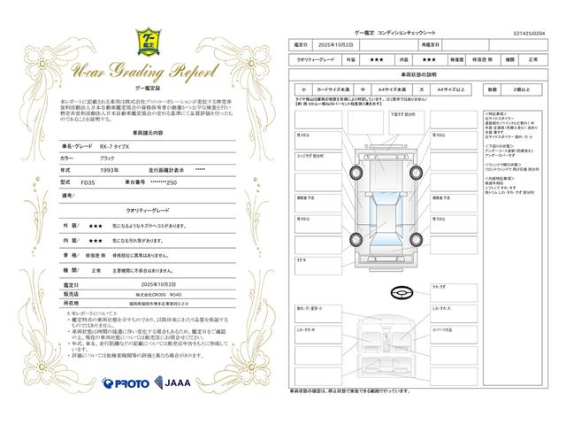 車両状態評価書