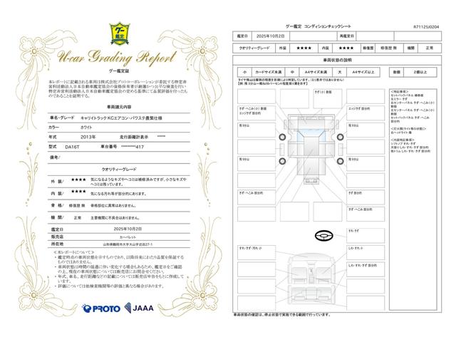 車両状態評価書