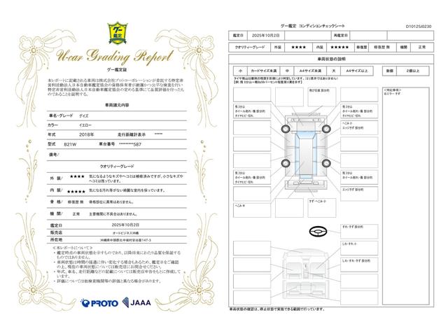 車両状態評価書