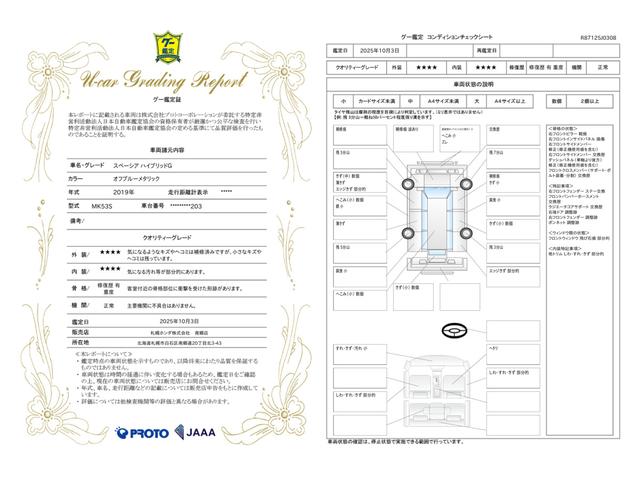 車両状態評価書