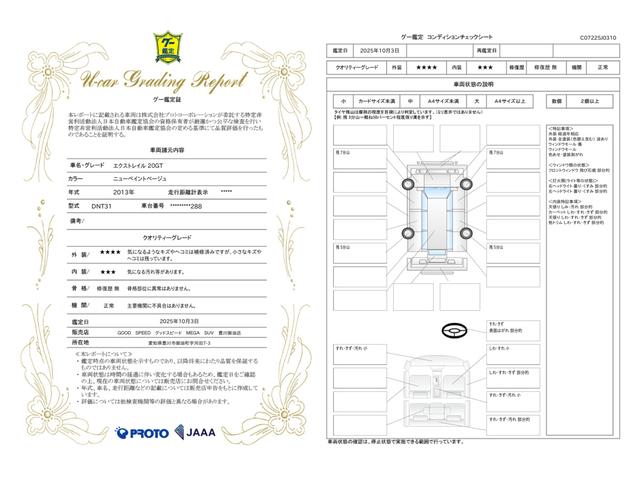 車両状態評価書
