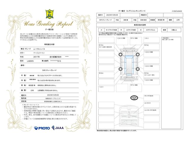 車両状態評価書