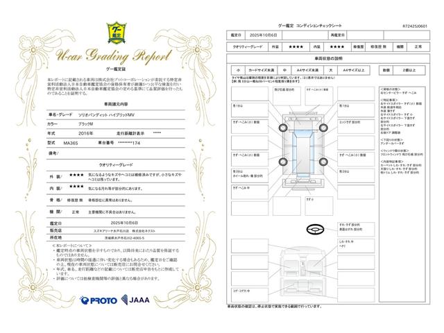 車両状態評価書