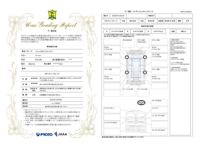 車両状態評価書