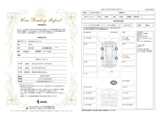 車両状態評価書