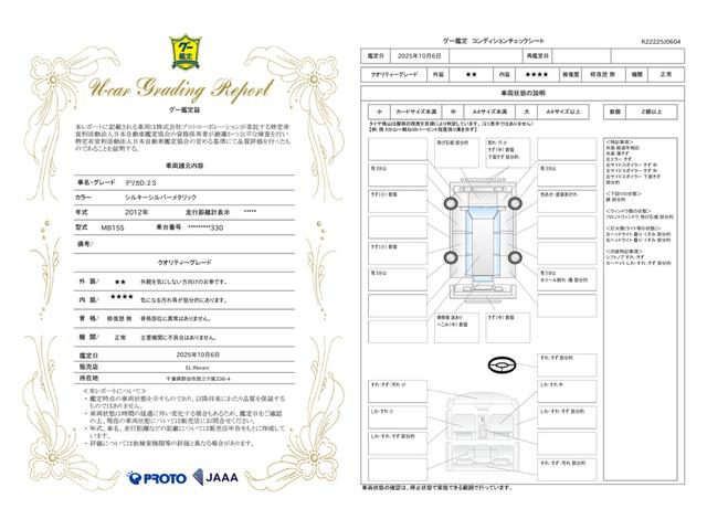 車両状態評価書
