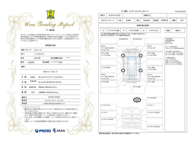 車両状態評価書
