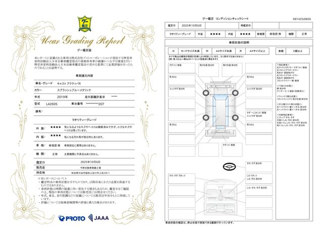 車両状態評価書