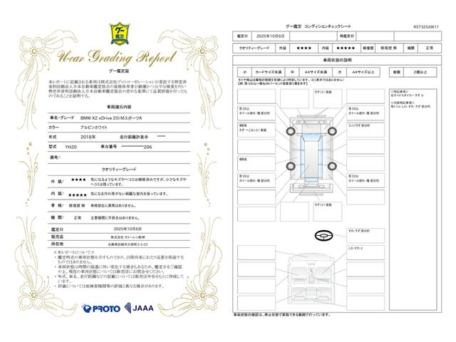 車両状態評価書