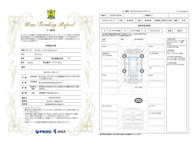 車両状態評価書