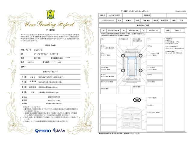 車両状態評価書