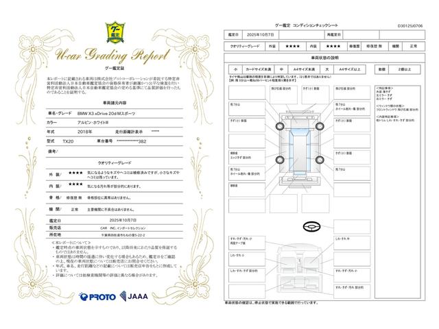 車両状態評価書