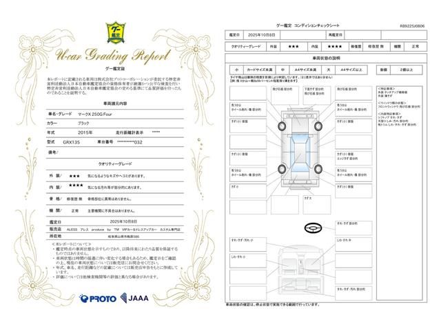 車両状態評価書