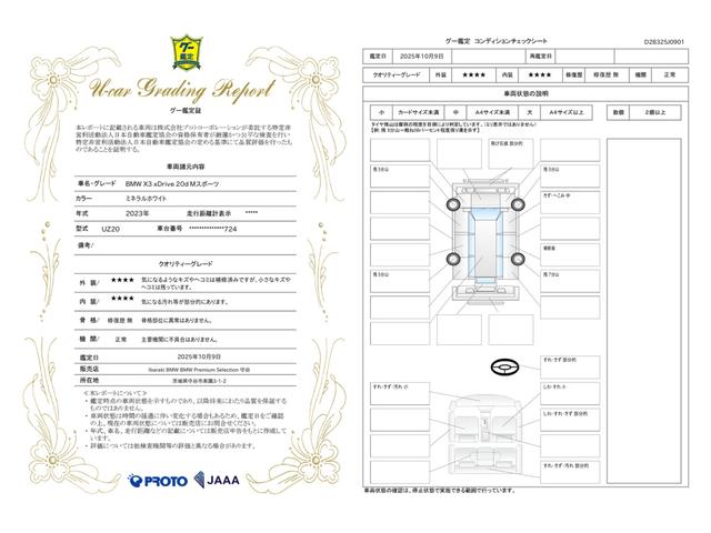 車両状態評価書