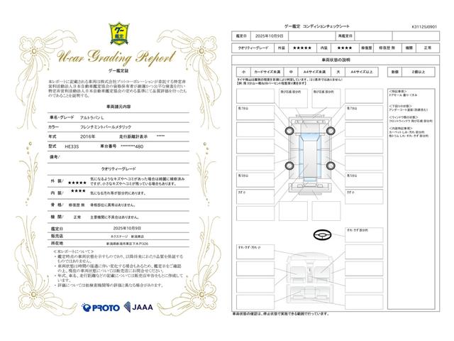 車両状態評価書