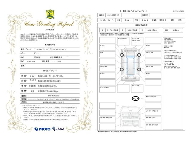 車両状態評価書