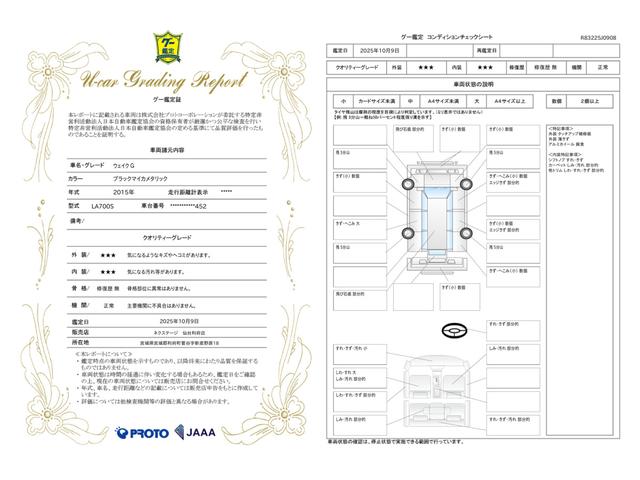 車両状態評価書