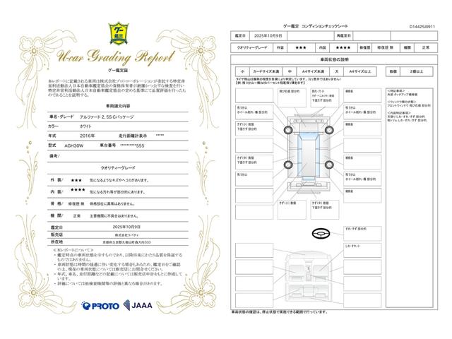 車両状態評価書