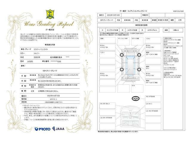 車両状態評価書