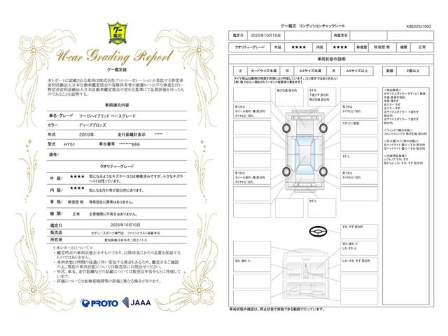 車両状態評価書