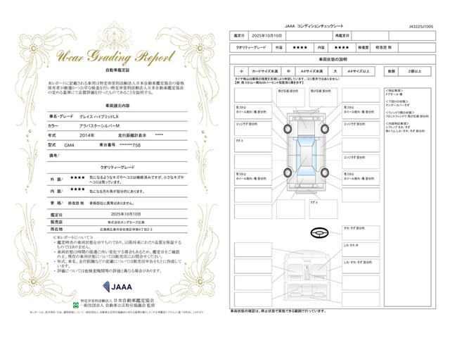車両状態評価書