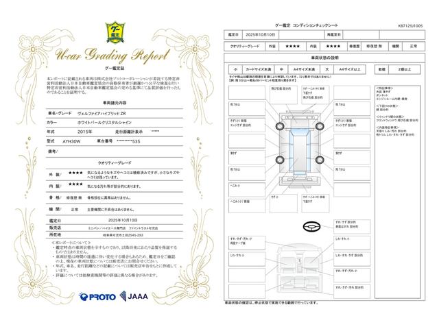 車両状態評価書