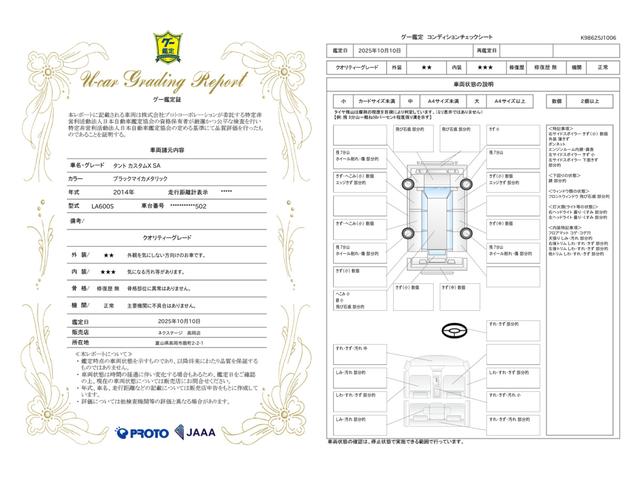 車両状態評価書