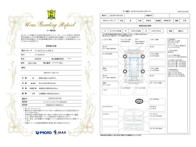 車両状態評価書