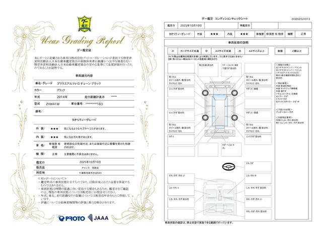 車両状態評価書