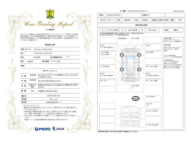 車両状態評価書