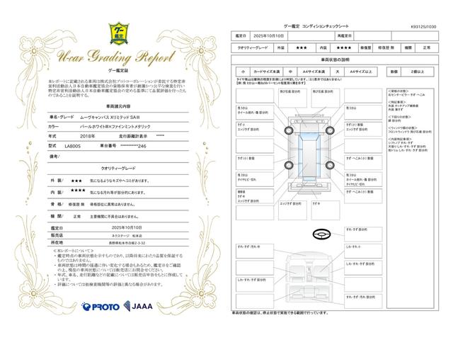 車両状態評価書