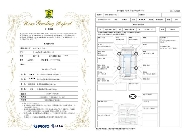 車両状態評価書