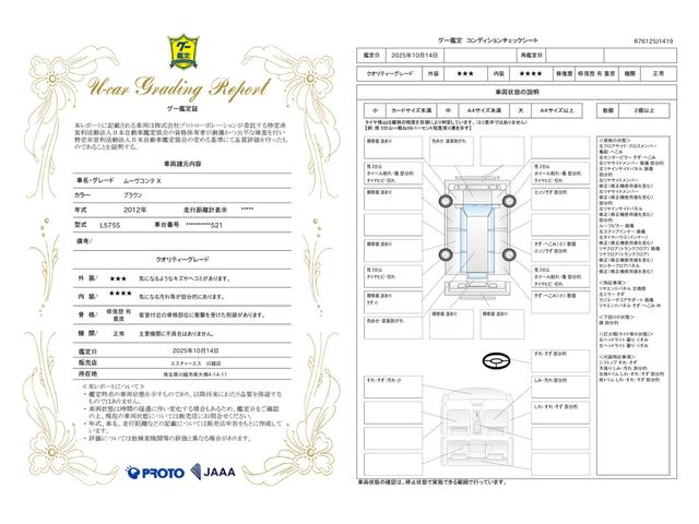 車両状態評価書