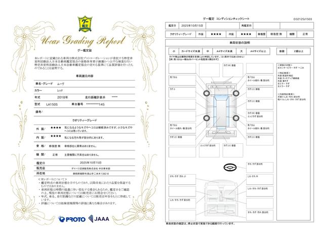 車両状態評価書