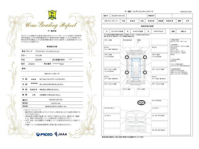 車両状態評価書