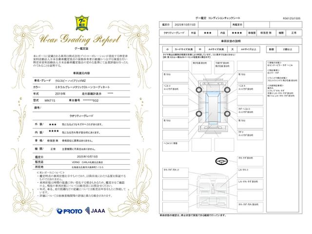 車両状態評価書